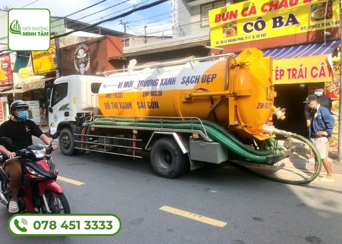 Dịch vụ hút bể phốt tại Chương Mỹ Môi Trường Minh Tâm (8)
