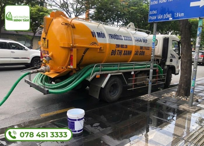 Dịch vụ hút bể phốt tại Chương Mỹ Môi Trường Minh Tâm (9)