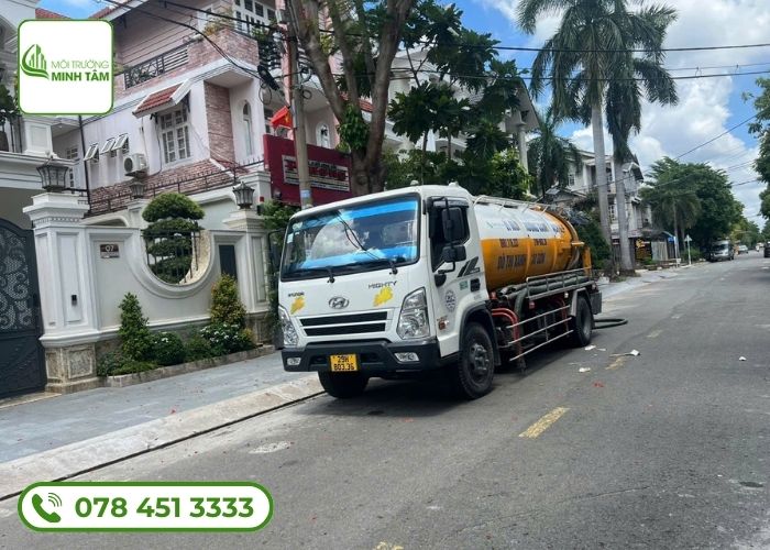 Dịch vụ hút bể phốt tại Chương Mỹ Môi Trường Minh Tâm