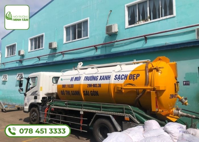 Hút bể phốt tại Mê Linh - Đội xe chuyên dụng Minh Tâm 18 Dịch vụ hút bể phốt tại Mê Linh Môi Trường Minh Tâm (4)