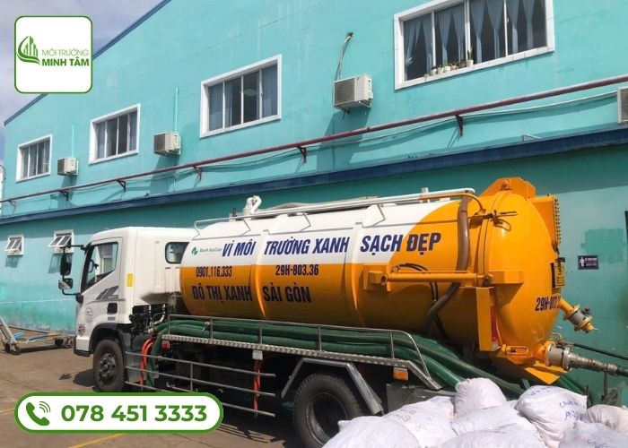Dịch vụ hút bể phốt tại Phú Xuyên Môi Trường Minh Tâm (8)