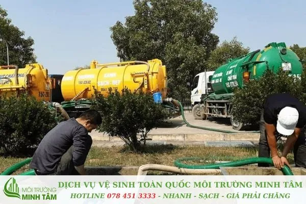 Hút Hầm Cầu Tại Châu Thành - Hút Sạch - Hút Đúng Giá 13 Bên cạnh dịch vụ hút hầm cầu, Minh Tâm còn cung cấp nhiều giải pháp vệ sinh môi trường đa dạng