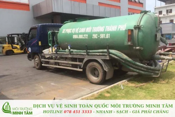 hút hầm cầu tại Đồng Phú