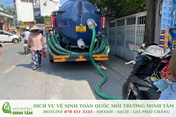 hút hầm cầu tại Gò Công Đông