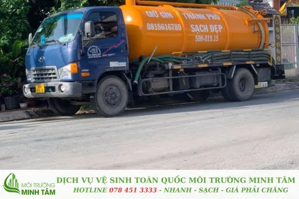 hút hầm cầu tại Gò Công Tây