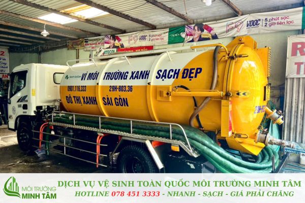 hút hầm cầu tại Tân Châu