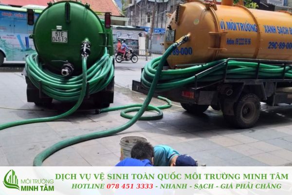 hút hầm cầu tại Tân Phước