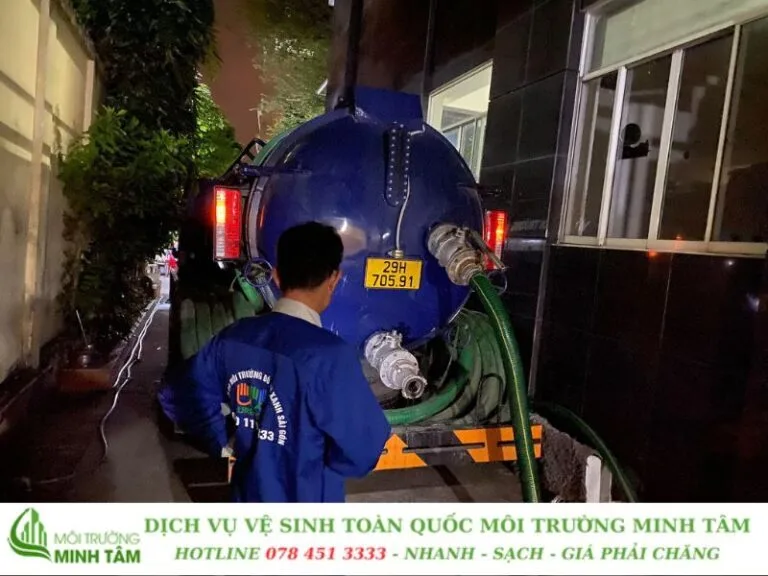 Dịch vụ hút hầm cầu tại Huyện Nhà Bè Môi Trường Minh Tâm (9)
