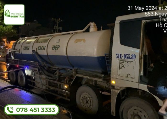 Dịch vụ hút hầm cầu tại Châu Thành Đồng Tháp - Môi Trường Minh Tâm