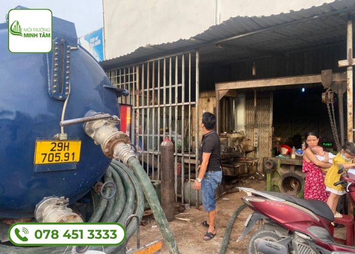 Dịch vụ hút hầm cầu tại Bình Thuận Môi Trường Minh Tâm