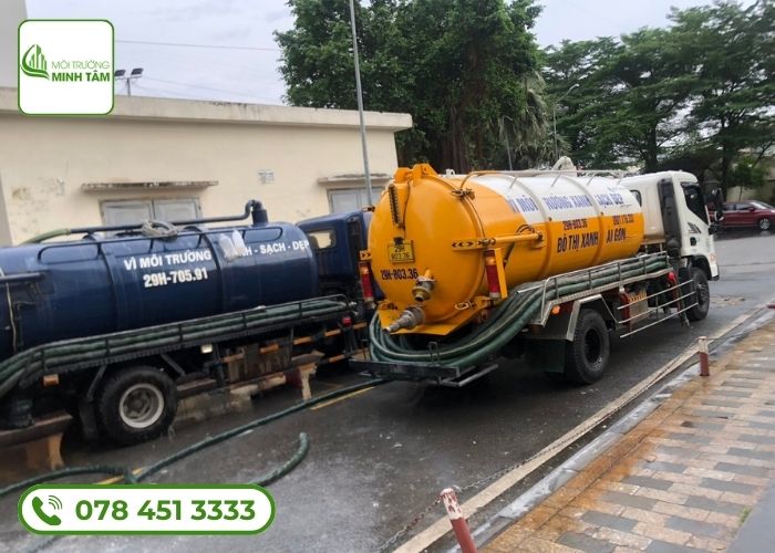 Hút hầm cầu tại Giồng Trôm Môi Trường Minh Tâm