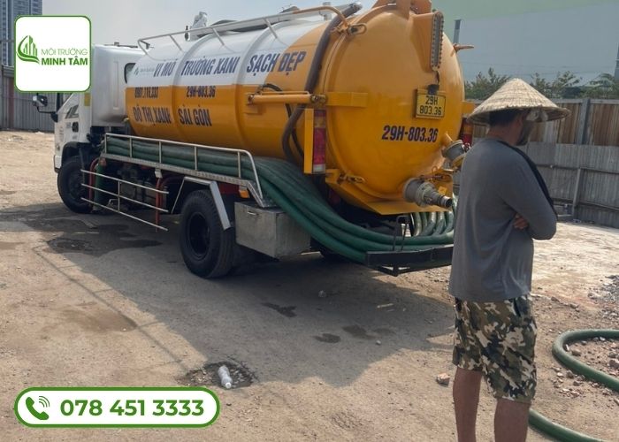 Quy trình làm việc chuyên nghiệp, rõ ràng mà Môi Trường Minh Tâm áp dụng dịch vụ hút hầm cầu tại Năm Căn