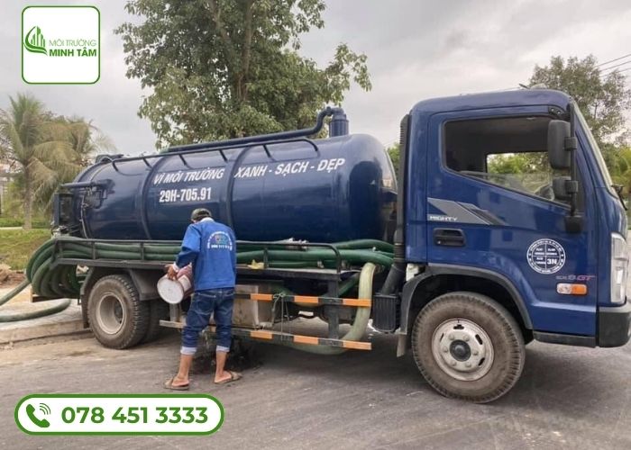 Quy trình làm việc của thợ hút hầm cầu huyện Phú Tân, An Giang chuyên nghiệp