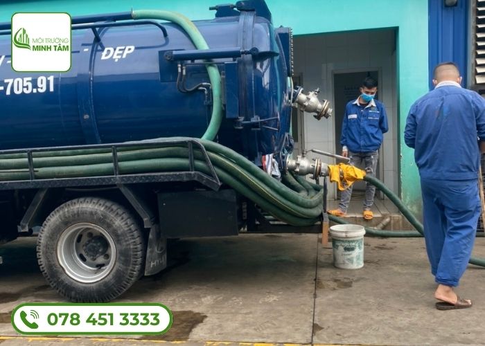 Quy trình tiếp nhận thông tin hút hầm cầu tại Vĩnh Lợi