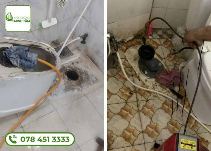Dịch vụ thông bồn cầu nghẹt tại Lộc Ninh – Môi Trường Minh Tâm