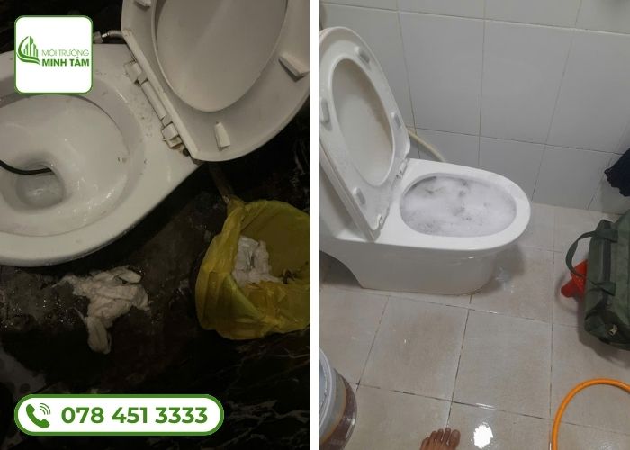 Dịch vụ thông bồn cầu nghẹt tại Phú Riềng – Môi Trường Minh Tâm