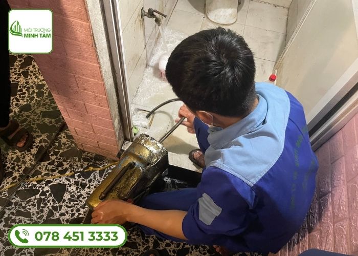 Quy trình tiếp nhận và yêu cầu thực hiện thông cống nghẹt Phước Long