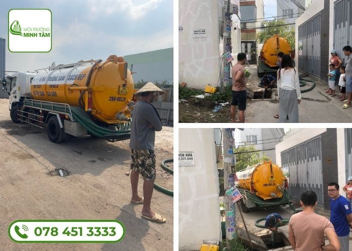 Hút hầm cầu tại đồng hới không mùi