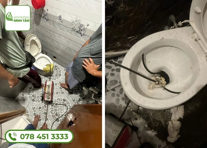 thông bồn cầu nghẹt tại Vũ Quang-1