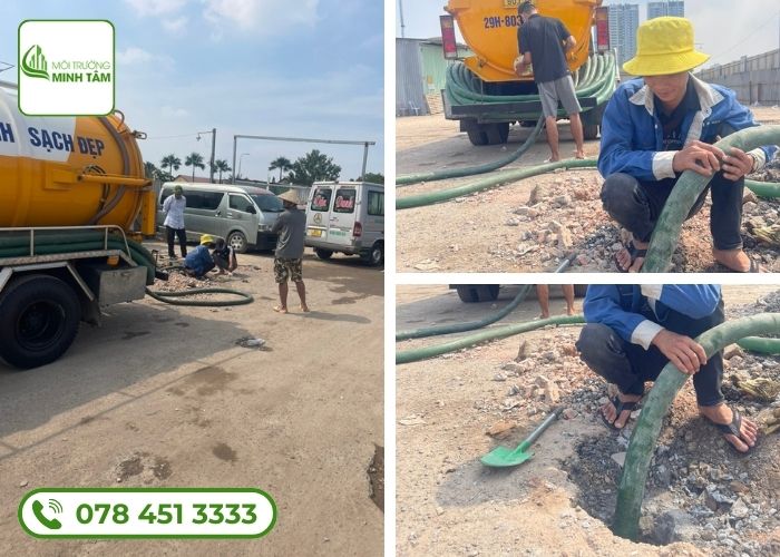 Hút bể phốt tại Quảng Yên-3